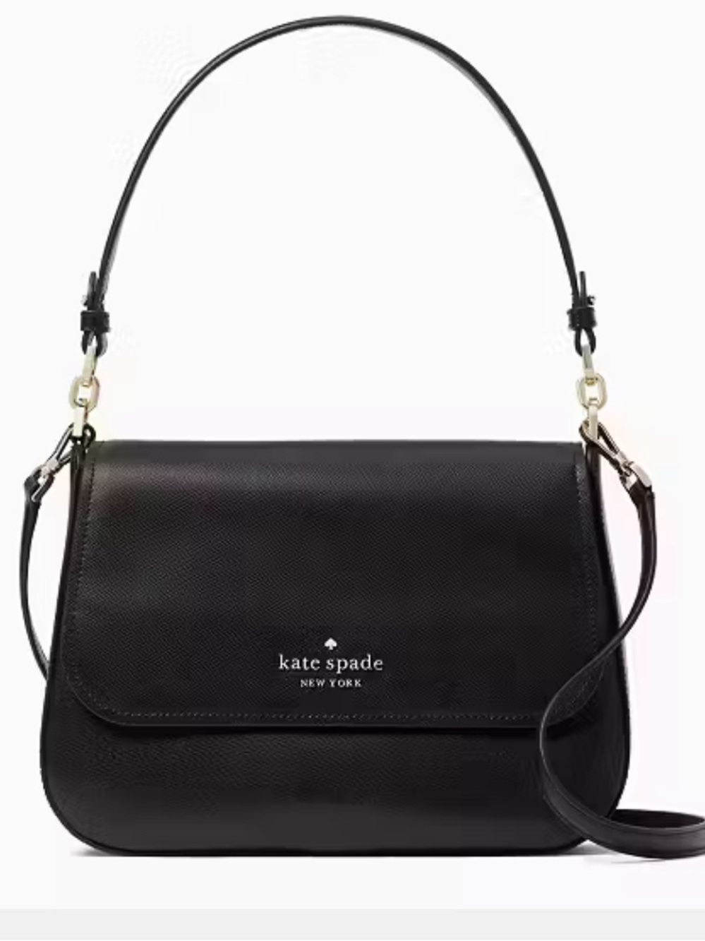 NWT kate spade Staci Saffiano Leather Flap Shoulder Bag